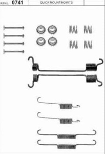 Zestaw instalacyjny szczęk ham. T NISSAN MICRA QB0741 (1394977)