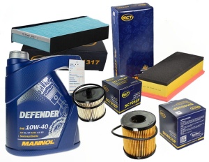 Zestaw filtrów Citroen Jumpy (VF7) 2.0 HDi 07 /11+ OLEJ