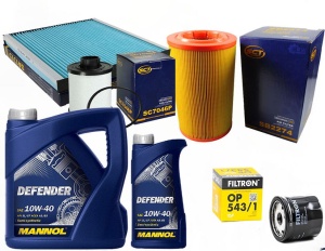 Zestaw filtrów CITROEN JUMPER III 2.2HDI  +olej 