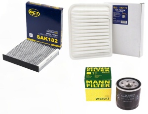 Zestaw filtrów Mitsubishi 	ASX 1.6 1.8