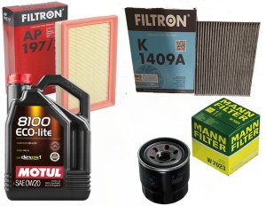 Zestaw filtrów Kia Stonic 1.0 1.2.1.4 +olej