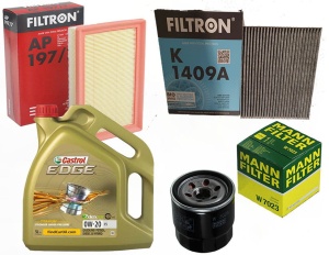 Zestaw filtrów Kia Stonic 1.0 1.2.1.4 +olej 