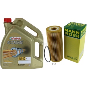 Olej Castrol 5w30 5L +filtr oleju HU726/2x OE640/1  dostawa gratis
