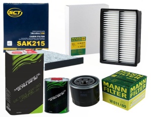 Zestaw filtrów Mazda CX-7(ER) 2.2 MZR-CD  +olej