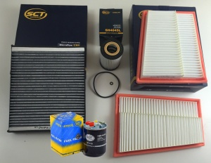 Zestaw filtrów MERCEDES-BENZ ML  W164 320