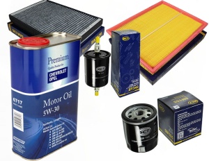 Zestaw filtrów OPEL Astra H 1.6 +olej  