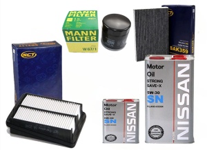 Zestaw filtrów Nissan X-Trail (T32)1.6 DIG-T +olej