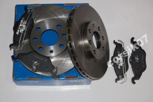 Klocki+tarcze przódOpel Astra G GDB1351 DF4042 4sr