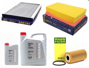 Zestaw filtrów Nissan QASHQAI  1.6dci