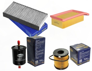 Zestaw filtrów PEUGEOT 407 1.8 2.0 do 2008.03