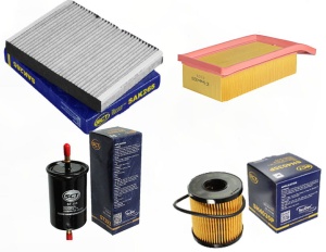 Zestaw filtrów PEUGEOT 407   1,8 16V  2.0 16v od2008,04