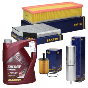 Zestaw filtrów Audi A4 A5 Q5 (8K B8 ) 08/12 +OLEJ