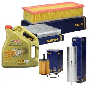 Zestaw filtrów Audi A4 A5 Q5 (8K B8 ) 08/12 +OLEJ  