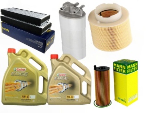 Zestaw filtrow Audi A6  Allroad 3.0tdi od 08+ OLEJ