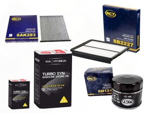 Zestaw filtrów KIA Optima 2.4 2012-2015 +olej