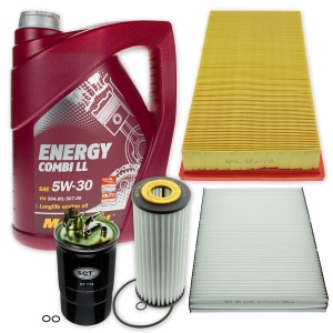 Zestaw filtrów +olej Audi,A3 Seat Leon Toledo 1.9