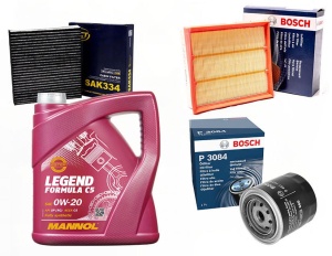 Zestaw filtrów Toyota  Rav 4  V 2.0 od2018 +OLEJ 