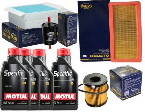 Zestaw filtrów Citroen  C3 III (SX) 1.6vti +olej 