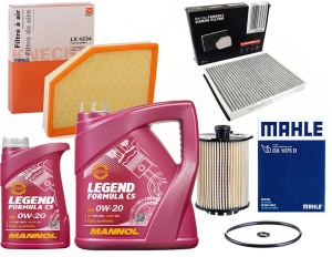 ZESTAW FILTROW VOLVO V40 II D2 D3 D4 T2 T3 T4 