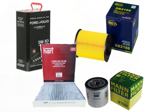 ZESTAW FILTROW VOLVO V40 II T2,T3,T4 GDI do 2015  