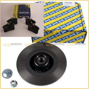 TARCZE HAMULCOWE + KLOCKI TYŁ  GRAND SCENIC   II SNR