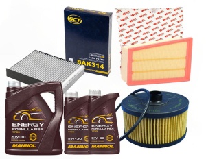 Zestaw filtrów Renault GRAND SCENIC IV 1.3TCe +olej