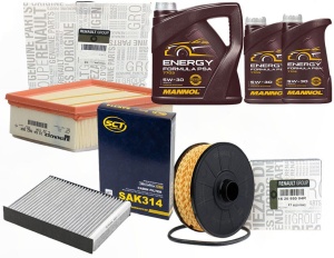 Zestaw filtrów Renault GRAND SCENIC IV 1.3TCe +olej