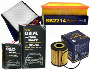 Zestaw filtrów Volvo V70 II 2.0 2.3 2.4 2.5 +OLEJ