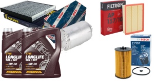 Zestaw filtrów MANN TGE 2.0tdi + olej