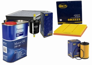 Zestaw filtrów CHEVROLET CRUZE 1.8 +olej