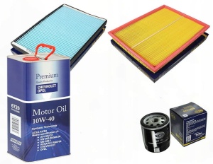 Zestaw filtrów OPEL ZAFIRA B  1.8 +olej