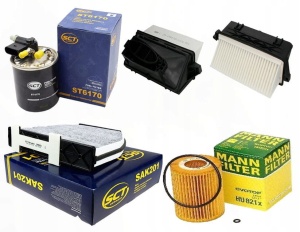 Zestaw filtrów Mercedes E (W212 ) E 300 CDi/BlueTEC 2011-2015