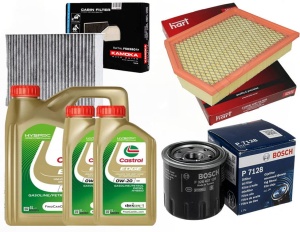 Zestaw filtrów JEEP  CHEROKEE 2.4 + olej