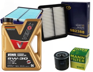 Zestaw filtrów MAZDA 3(BN BM) 1.5 2013-2018 +OLEJ