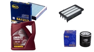 Zestaw filtrów Honda CIVIC X (FC) 1.5 VTEC +OLEJ