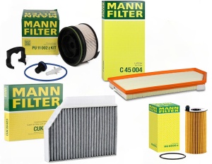 Zestaw filtrów Mercedes E (W213) 200D.220D.300D 2016-2023