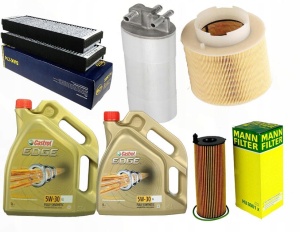 Zestaw filtrow Audi A6 (4F) 2.7 3.0tdi od 2008+OLEJ