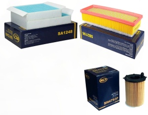 Zestaw filtrow PEUGEOT 207 CC 1.6 HDI