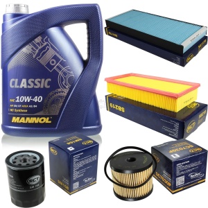 Zestaw filtrow + olej 5l Fiat Scudo Ulysse 2,0jtd