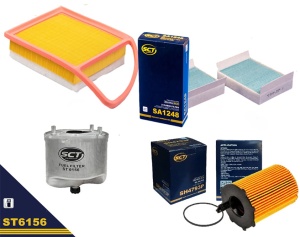 Zestaw filtrów Citroen C4 Cactus 1,6HDI 2011-2018
