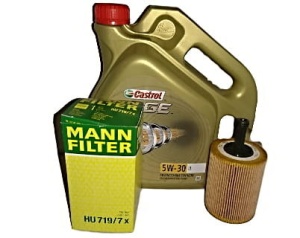 CASTROL  EDGE 5W30 FST LL 5l +Mann Filter HU719/7X