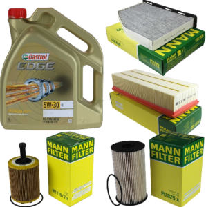Zestaw filtrow  Audi A3 Seat  Altea Leon Toledo 1,9 2,0TDI 105km MANN FILTER + Castrol  Edge 5w30 LL dostawa gratis (1)