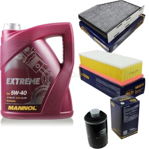 Zestaw filtrów + olej 5w40 VW PASSAT Scirocco Sharan Tiguan 1,8 2,0 dostawa gratis