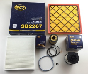 Zestaw filtrów CHEVROLET CRUZE J300 2.0cdi