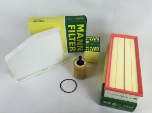Zestaw filtrow pASSAT B6 Tiguan Turan 1,9 2,0 TDI Mann Filter