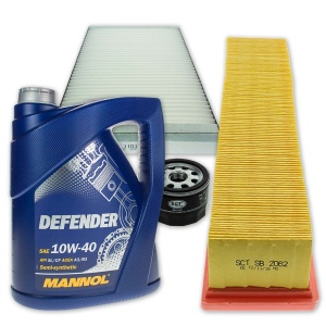 Zestaw filtrów Renault Kangoo 1.5 dCi +olej 10w40 MANNOL dostawa gratis