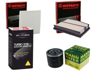 Zestaw filtrów KIA Optima 2,0 12/15 +olej 5w30