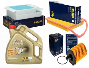 Zestaw filtrow PEUGEOT 207 1.4hdi +OLEJ  