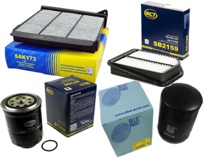 Zestaw filtrów  Mitsubishi Pajero II 2.5 TD 08/18