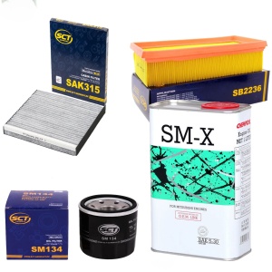 Zestaw filtrów Mitsubishi  Colt VI 1,1 1,3 1,5 + OLEJ 5W30